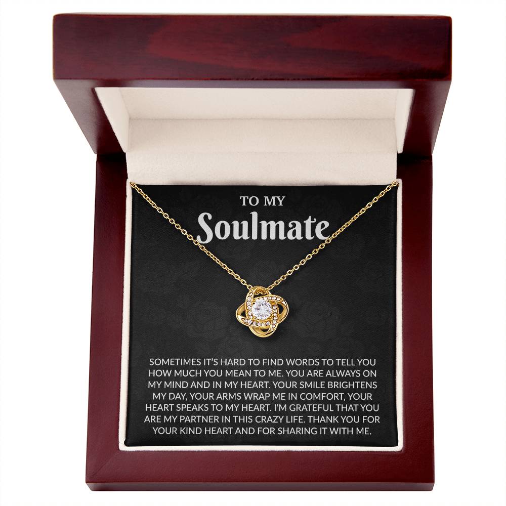 To My Soulmate Necklace, Anniversary Gift for Her, Gifts for Wife, Gifts for Girlfriend