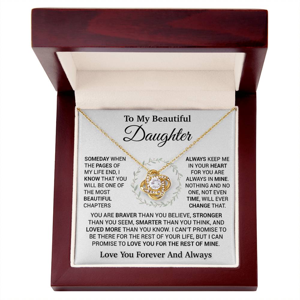 To My Daughter Necklace, Birthday Gift For Daughter, Daughter Gift, Daughter Necklace 16_11