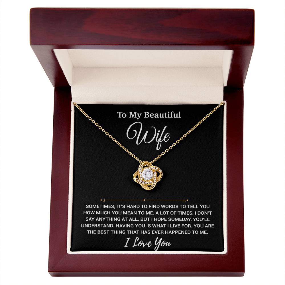 To My Wife Necklace, Christmas Gifts For Women, Anniversary Gift For Wife 20_11_Black