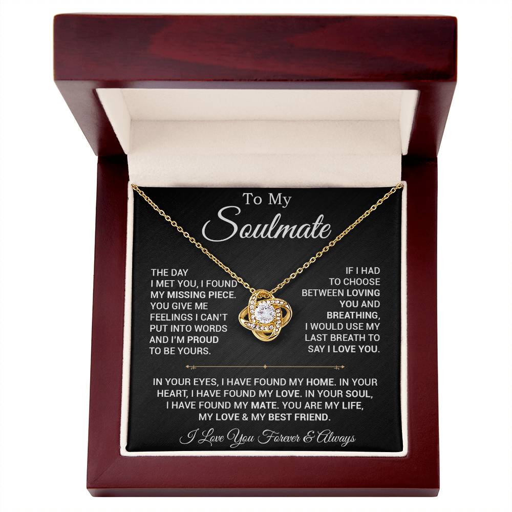 To My Soulmate Necklace, Valentines Day Gift, Gift For Wife, Anniversary Gift 29_2