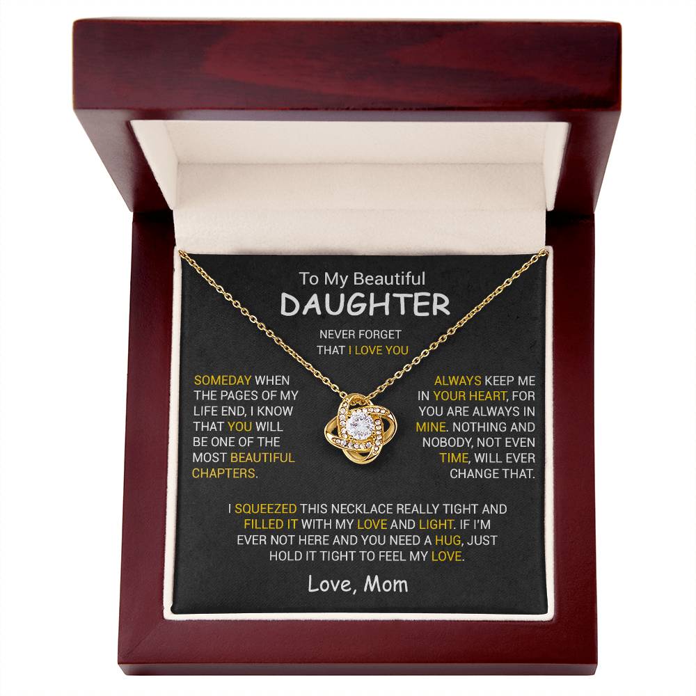 To My Daughter Necklace, Daughter Mother Necklace, Daughter Gift From Dad, Mom 6_12
