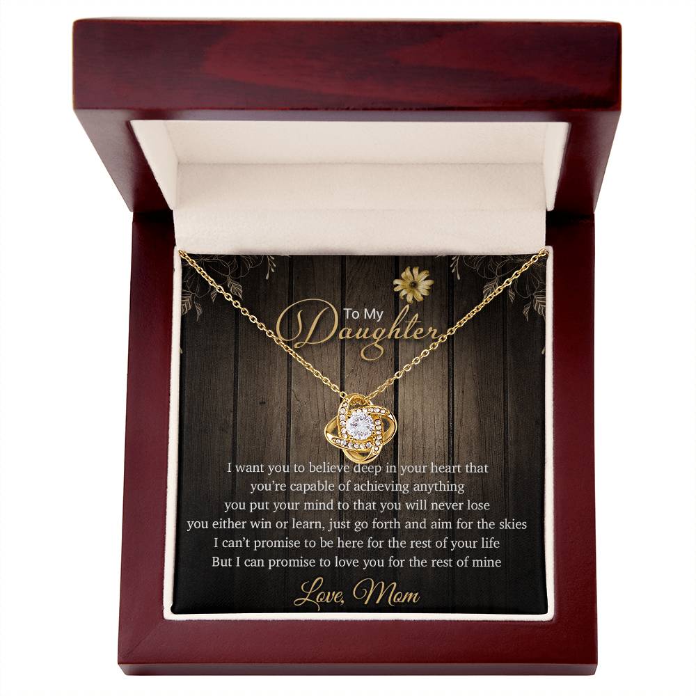 To My Daughter Necklace, Gift From Mom For Daughter, Christmas Gift