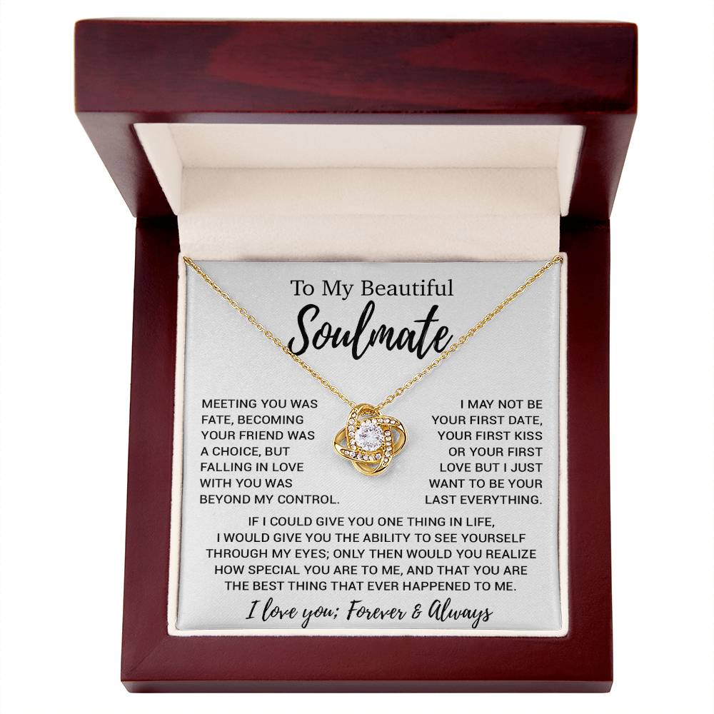 To My Soulmate Necklace, Soulmate Gift, Soulmate Jewelry Anniversary 13_8