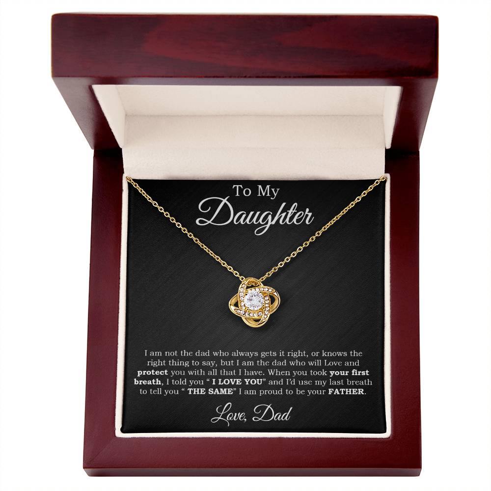 To My Daughter Gifts From Dad Hearts Necklace Father To Daughter Birthday Gift