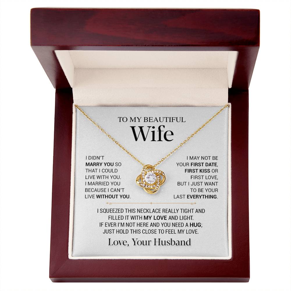 To My Wife Necklace, Christmas Gifts For Women, Anniversary Gift For Wife 23_11_White