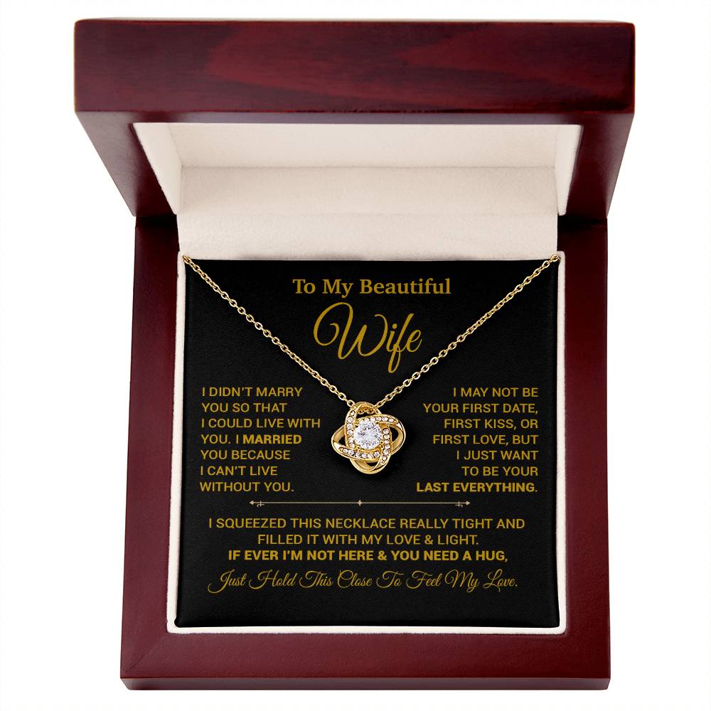 To My Wife Necklace, Christmas Gifts For Women, Anniversary Gift For Wife 9_9_Gold