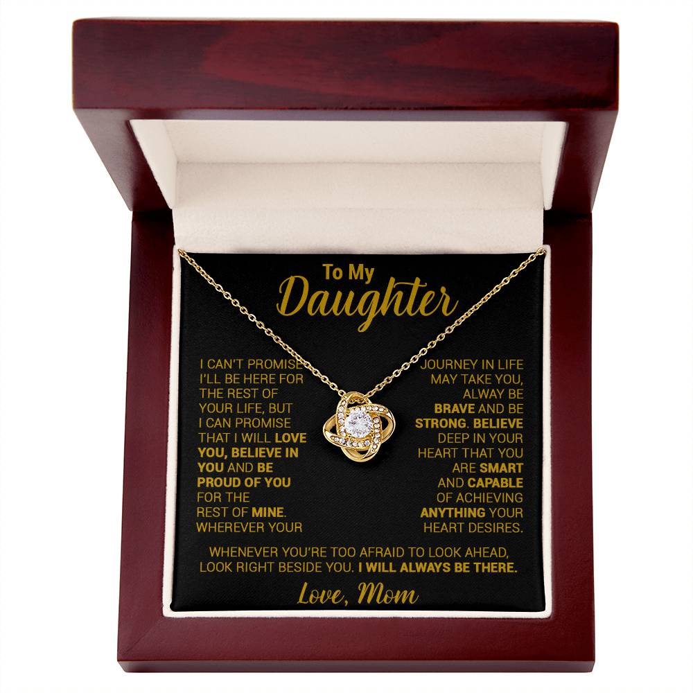 To My Daughter Necklace, Daughter Mother Necklace, Daughter Gift From Mom 21_8_Gold