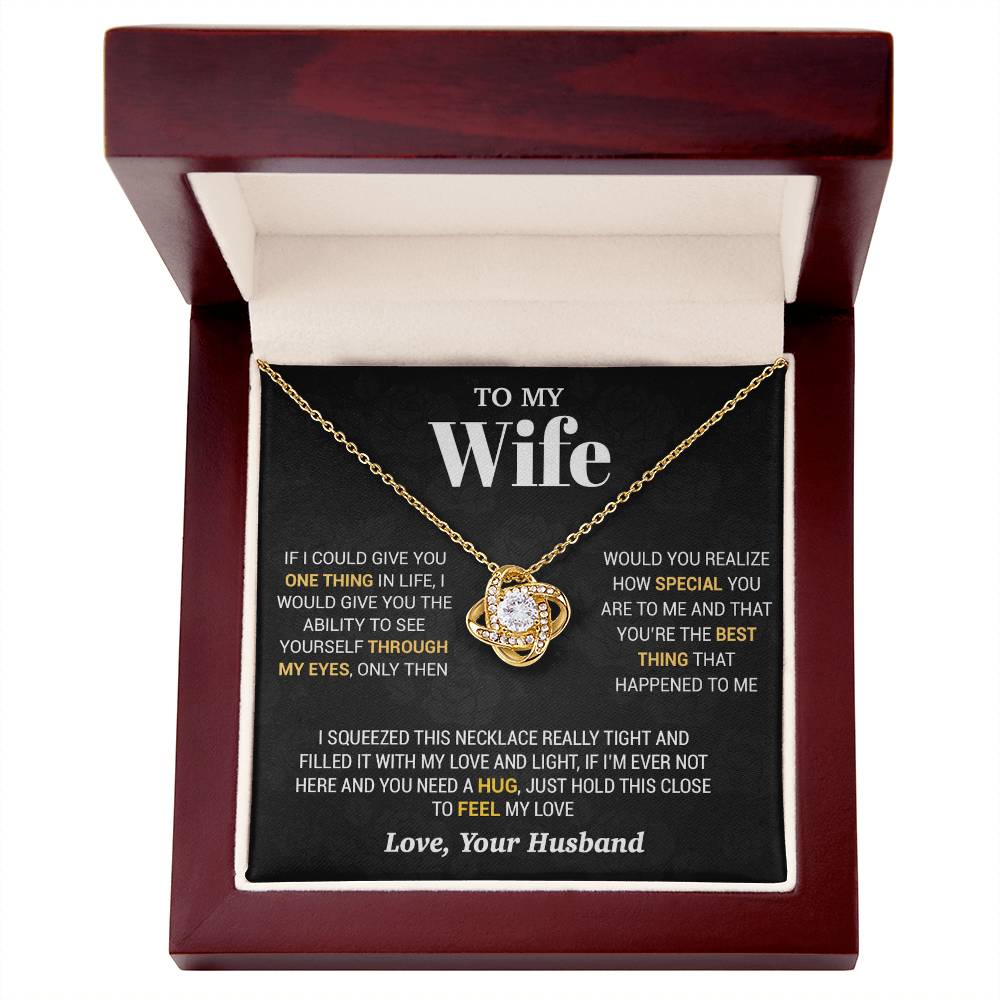 To My Wife Necklace, Christmas Gifts For Women, Anniversary Gift For Wife 2_10_Black