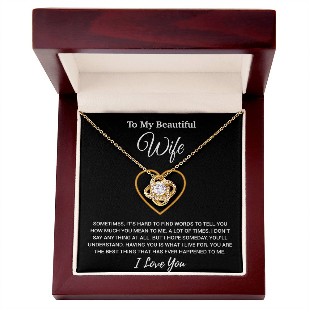 To My Wife Necklace, Christmas Gifts For Women, Anniversary Gift For Wife 21_11_Black