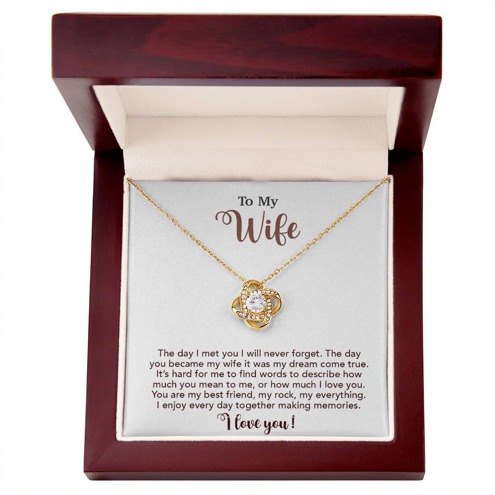 To My Wife Necklace, Wife Gift From Husband, Wife Husband Necklace, Christmas Gift 4_10