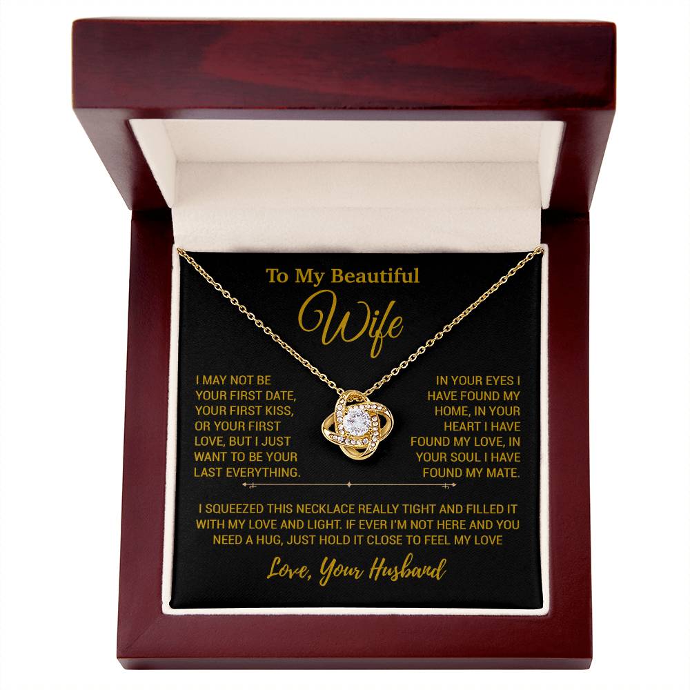 To My Wife Necklace, Christmas Gifts For Women, Anniversary Gift For Wife 23_12_Gold