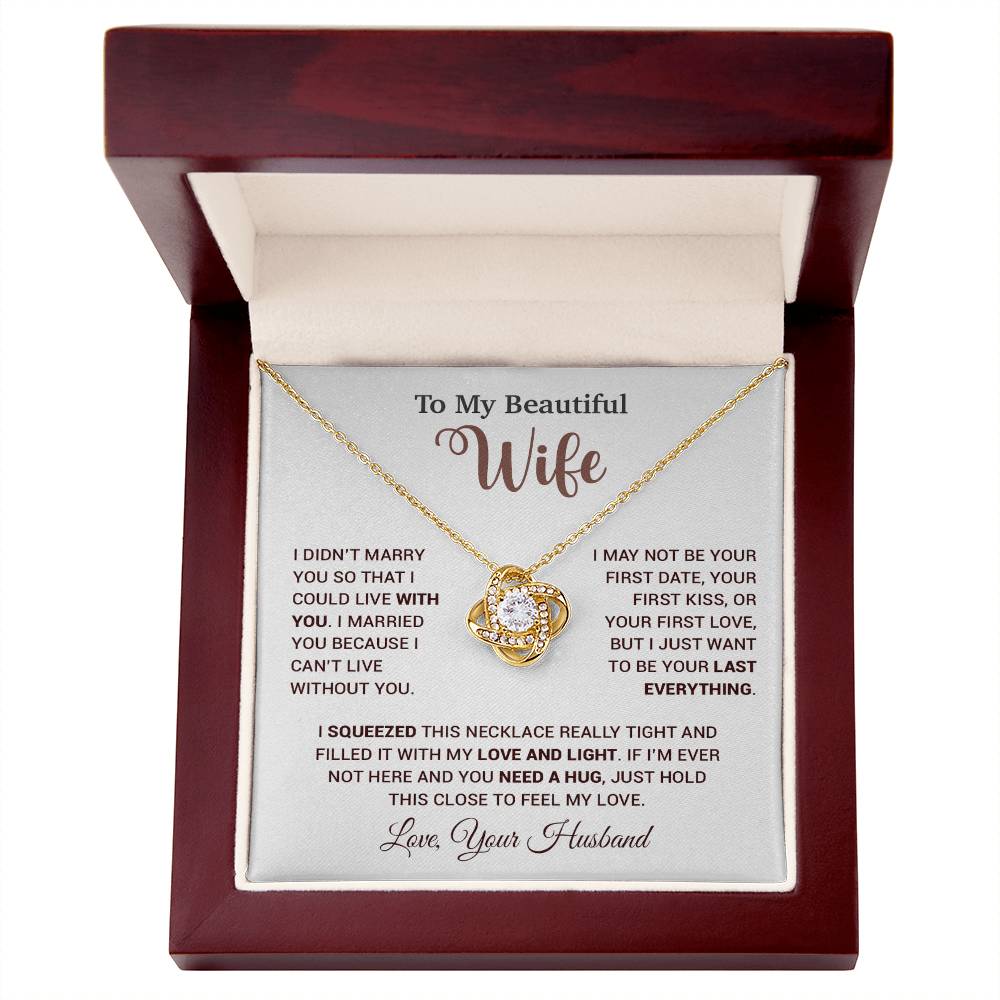 To My Wife Necklace, Wife Gift From Husband, Wife Husband Necklace, Christmas Gift 25_9