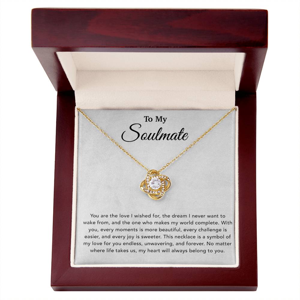 To My Soulmate Necklace, Gift For Soulmate, Anniversary Gift, Birthday Gift 20_5_White