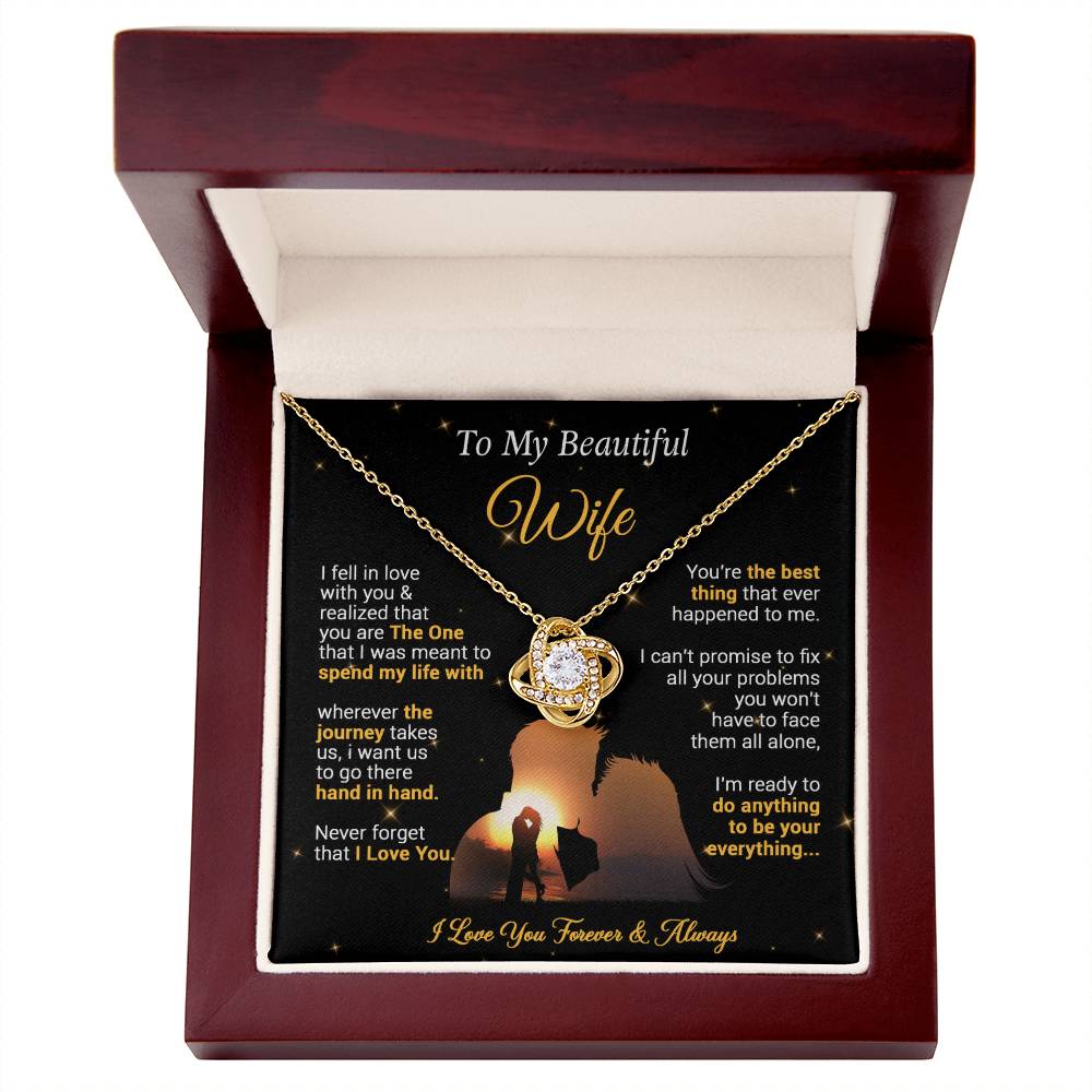 To My Wife Necklace, Gift For Wife Girlfriend From Husband, Valentines Day