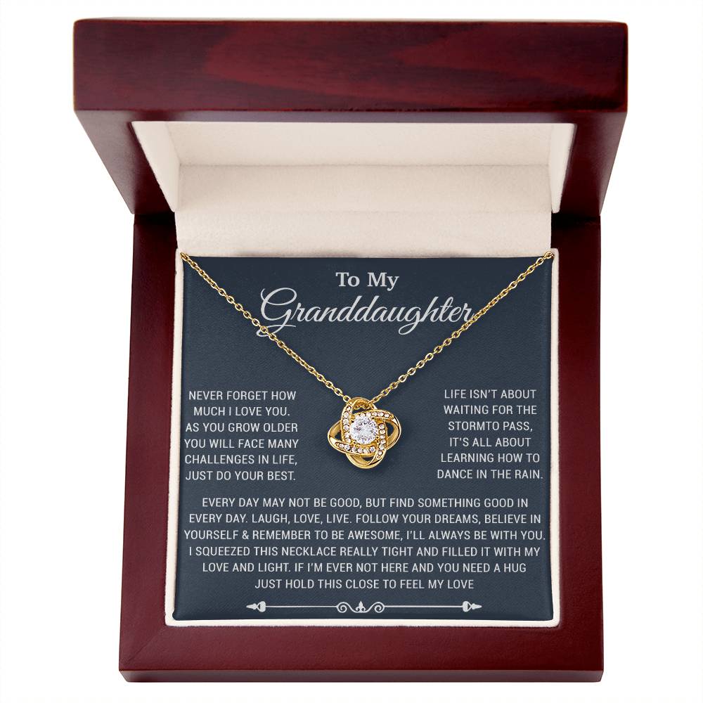 To My Granddaughter Necklace, Birthday Gift For Granddaughter, Birthday Gifts 26_10_Blue