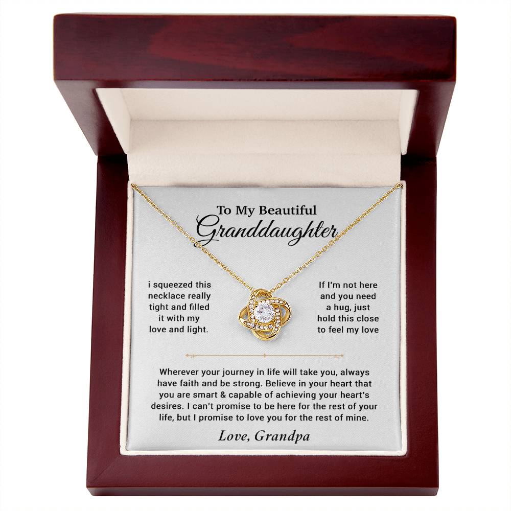 To My Granddaughter Necklace, Birthday Gift For Granddaughter, Birthday Gifts 11_6_White