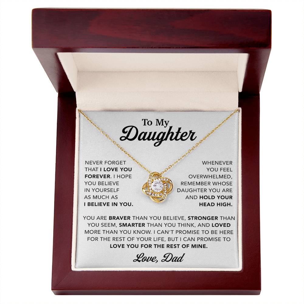 To My Daughter Necklace, Gift for Daughter from Dad, Father Daughter Necklace 26_10