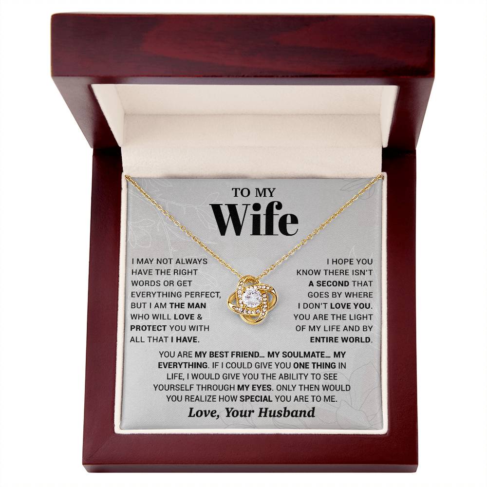 To My Wife Necklace, Christmas Gifts For Women, Anniversary Gift For Wife 13_10_White
