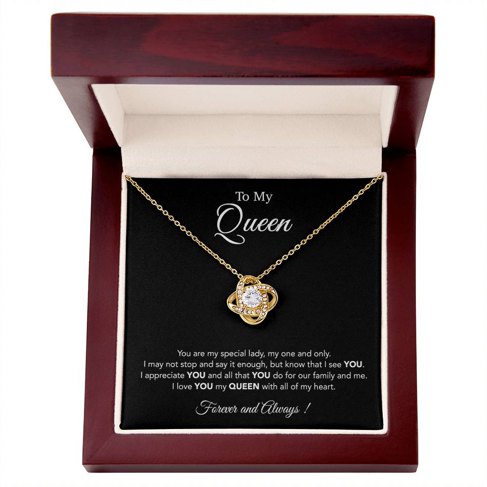 To My Queen Necklace, Anniversary Gift For Wife, Girlfriend Necklace, Birthday Gift For Wife 22_1