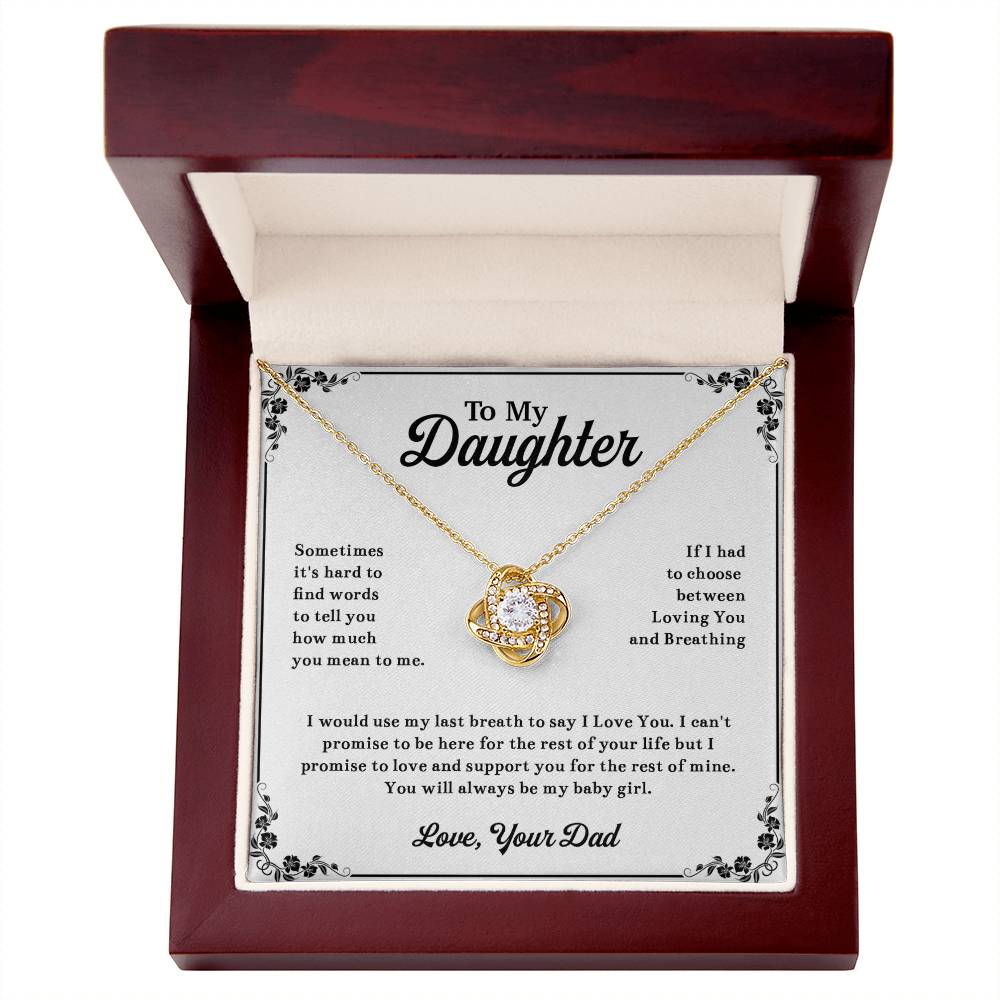To My Daughter Necklace, Daughter Father Necklace, Daughter Gift From Dad 13_11