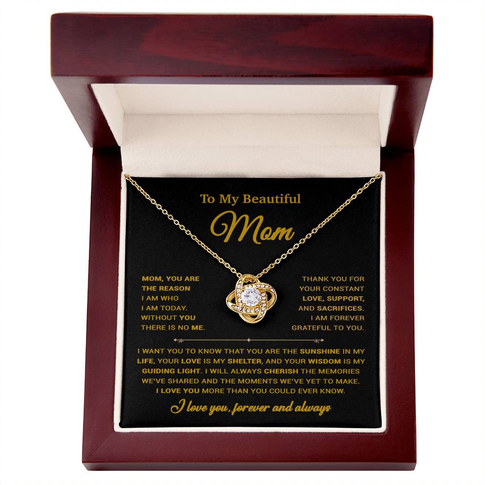 To My Mom Necklace, Sentimental Mother's Day Gift For Mom From Son 31_3_Gold