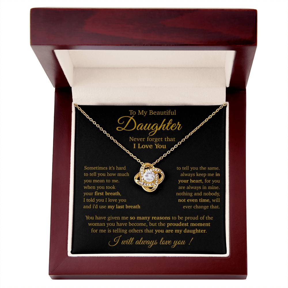To My Daughter Necklace, Daughter Father Necklace, Daughter Gift From Dad, Mom 8_11