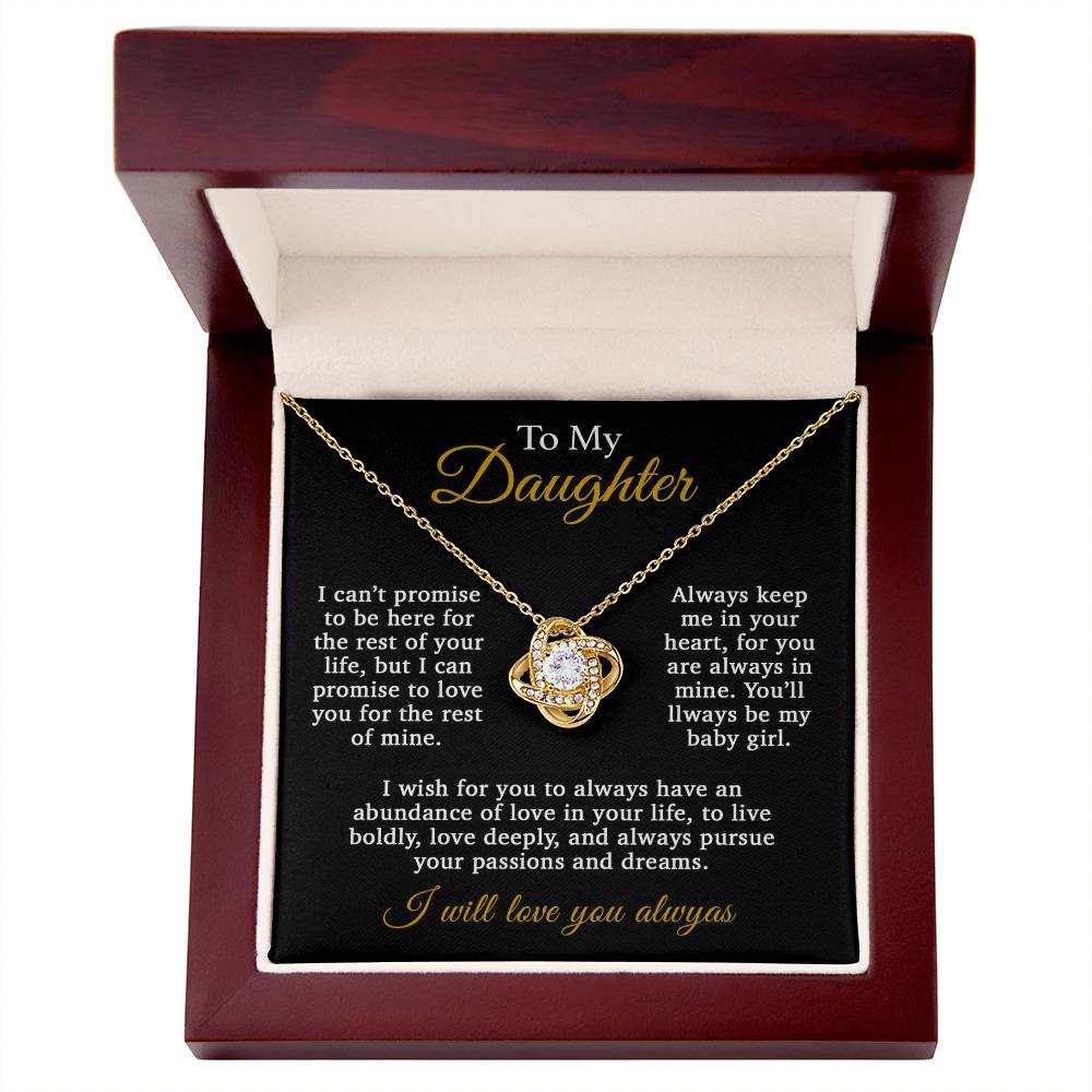 To My Daughter Necklace, Daughter Father Necklace, Daughter Gift From Dad 10_11_Gold