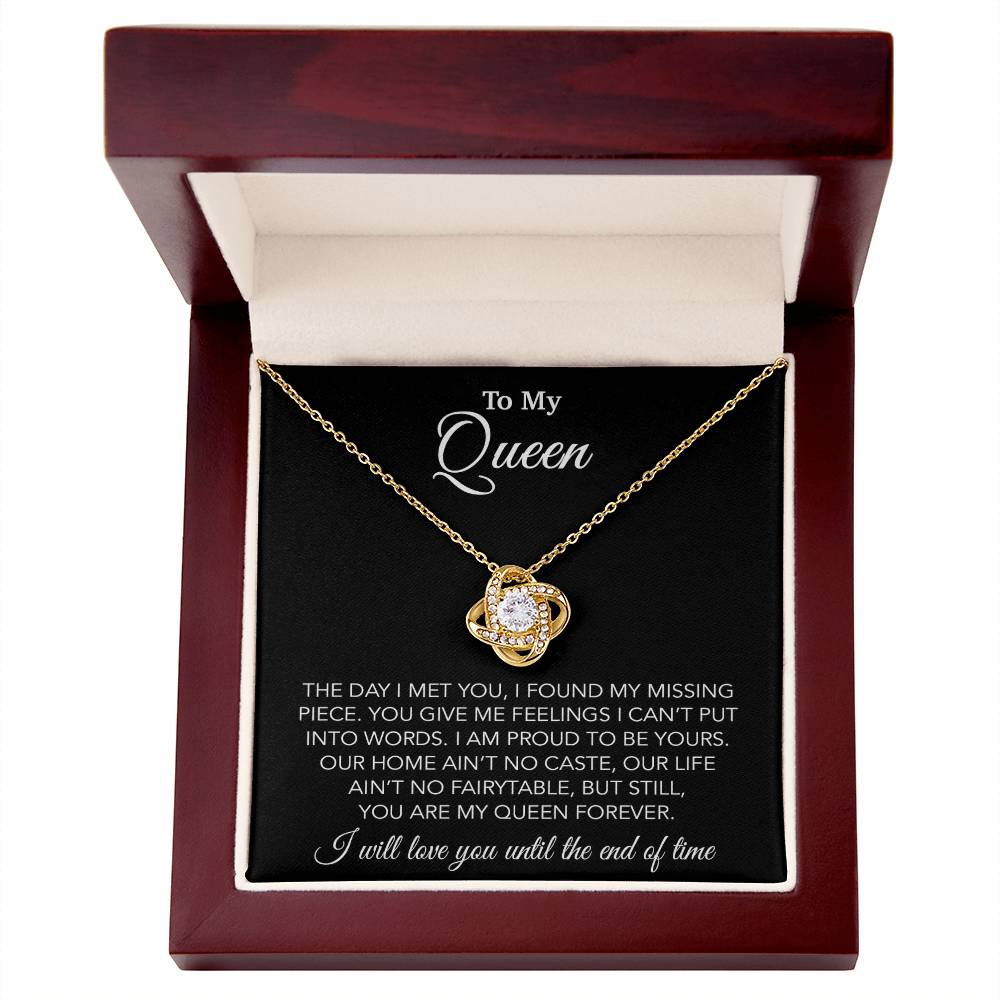 To My Queen Necklace, Anniversary Gift For Wife, Girlfriend Necklace, Birthday Gift For Wife 14_2