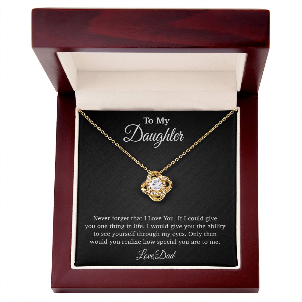 To My Daughter Necklace, Gift for Daughter from Dad, Father Daughter Necklace 29_4