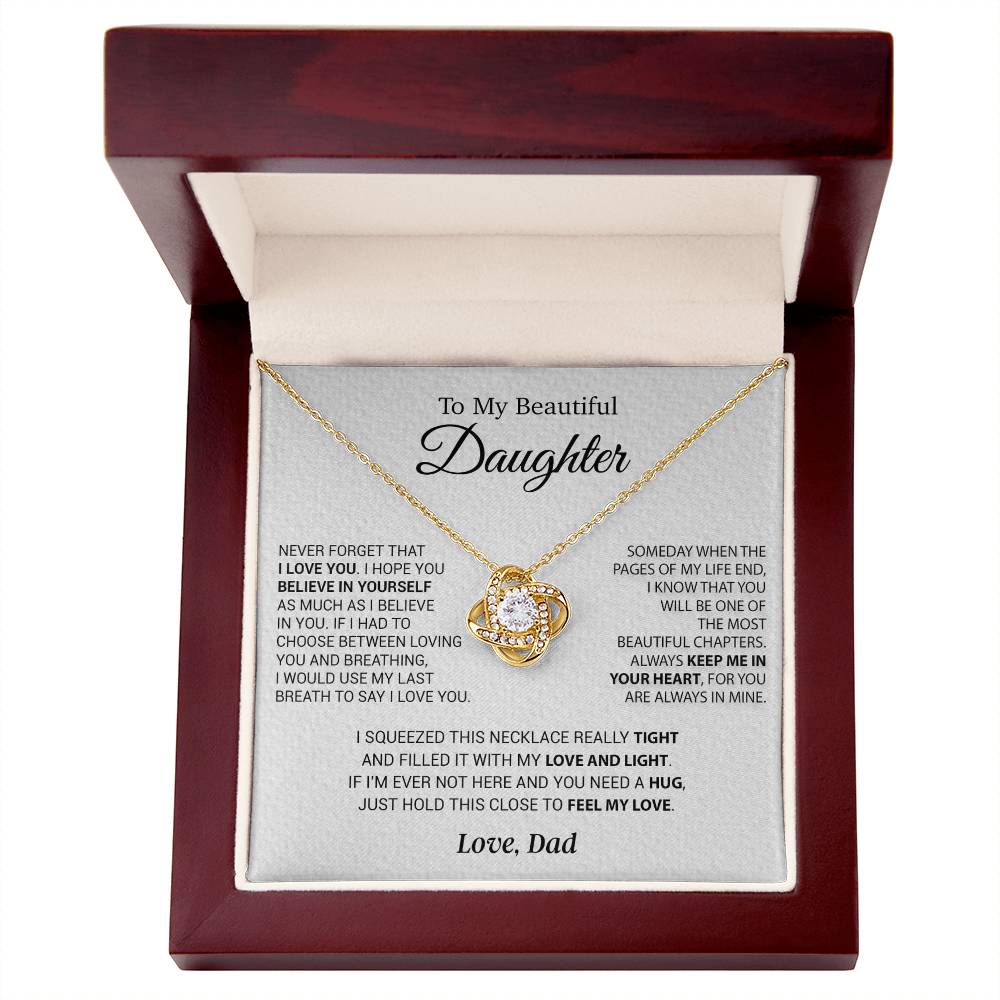 To My Daughter Necklace, Daughter Father Necklace, Daughter Gift From Dad 1_10