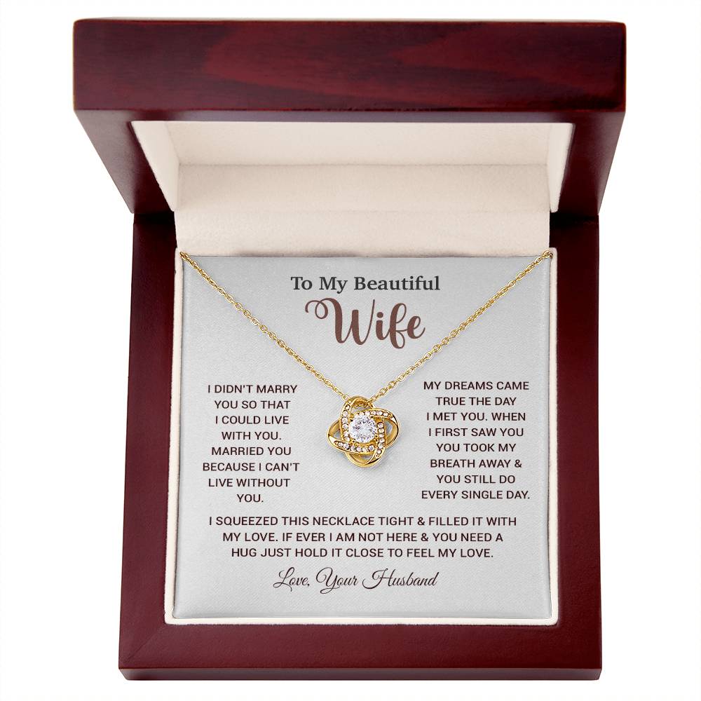 To My Wife Necklace, Wife Gift From Husband, Wife Husband Necklace, Christmas Gift 26_10
