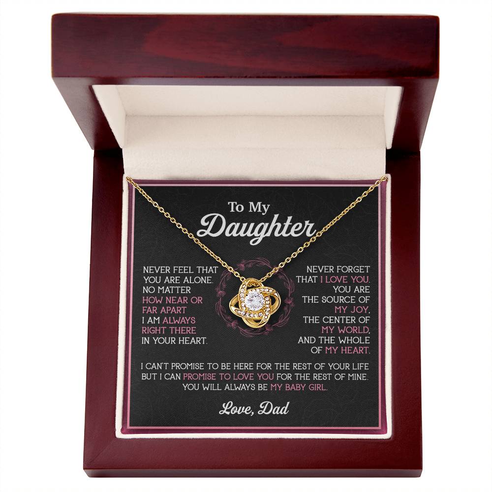 To My Daughter Necklace, Gift for Daughter from Dad, Father Daughter Necklace 12_11