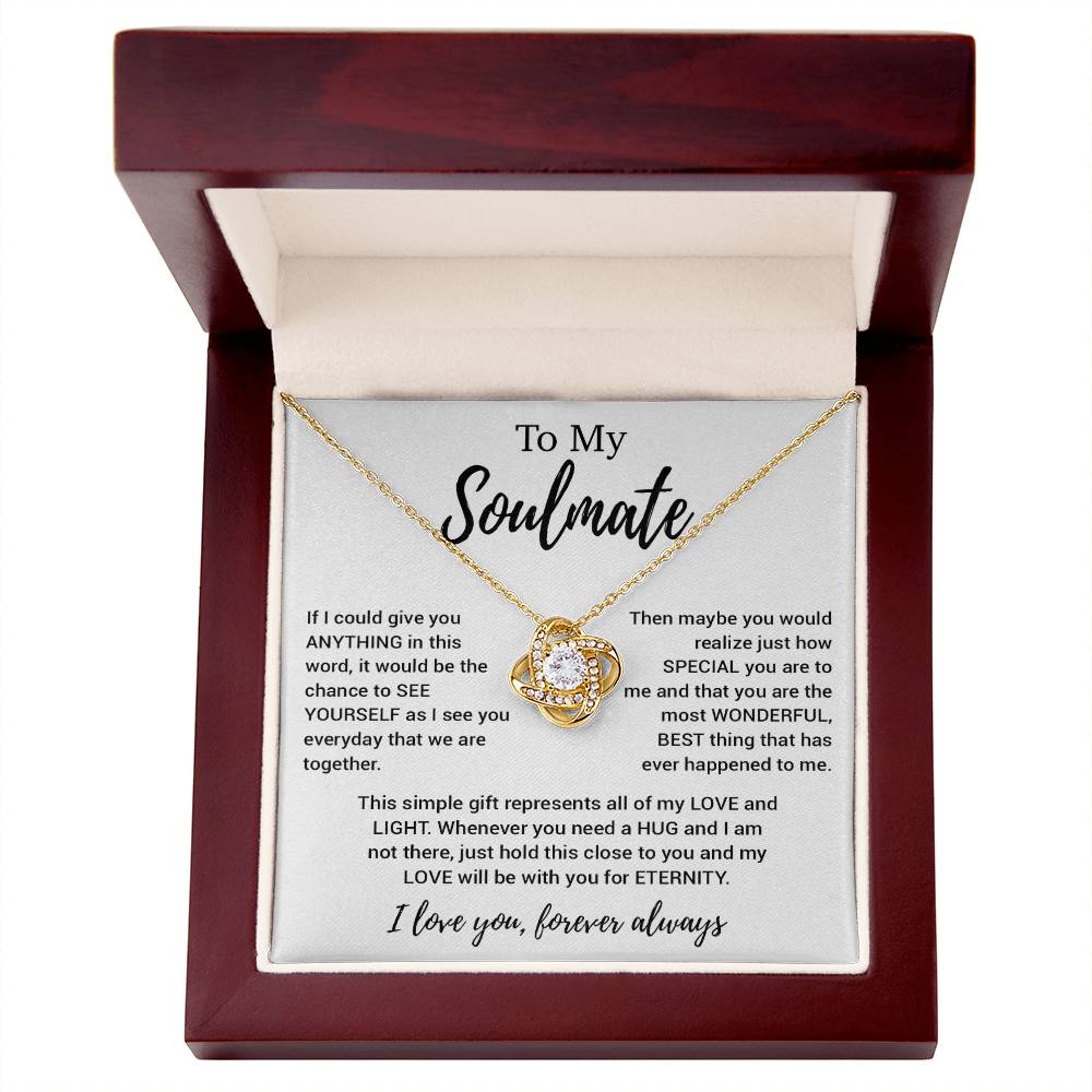 To My Soulmate Necklace, Soulmate Gift, Soulmate Jewelry Anniversary 11_8