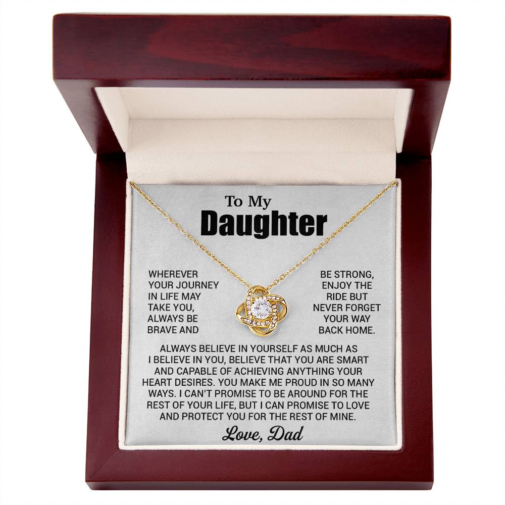 To My Daughter Necklace, Daughter Father Necklace, Daughter Gift From Dad 31_7