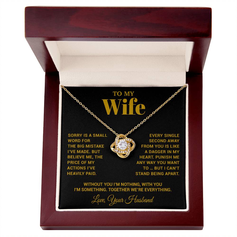 To My Wife Necklace, Christmas Gifts For Women, Anniversary Gift For Wife 15_10_Gold