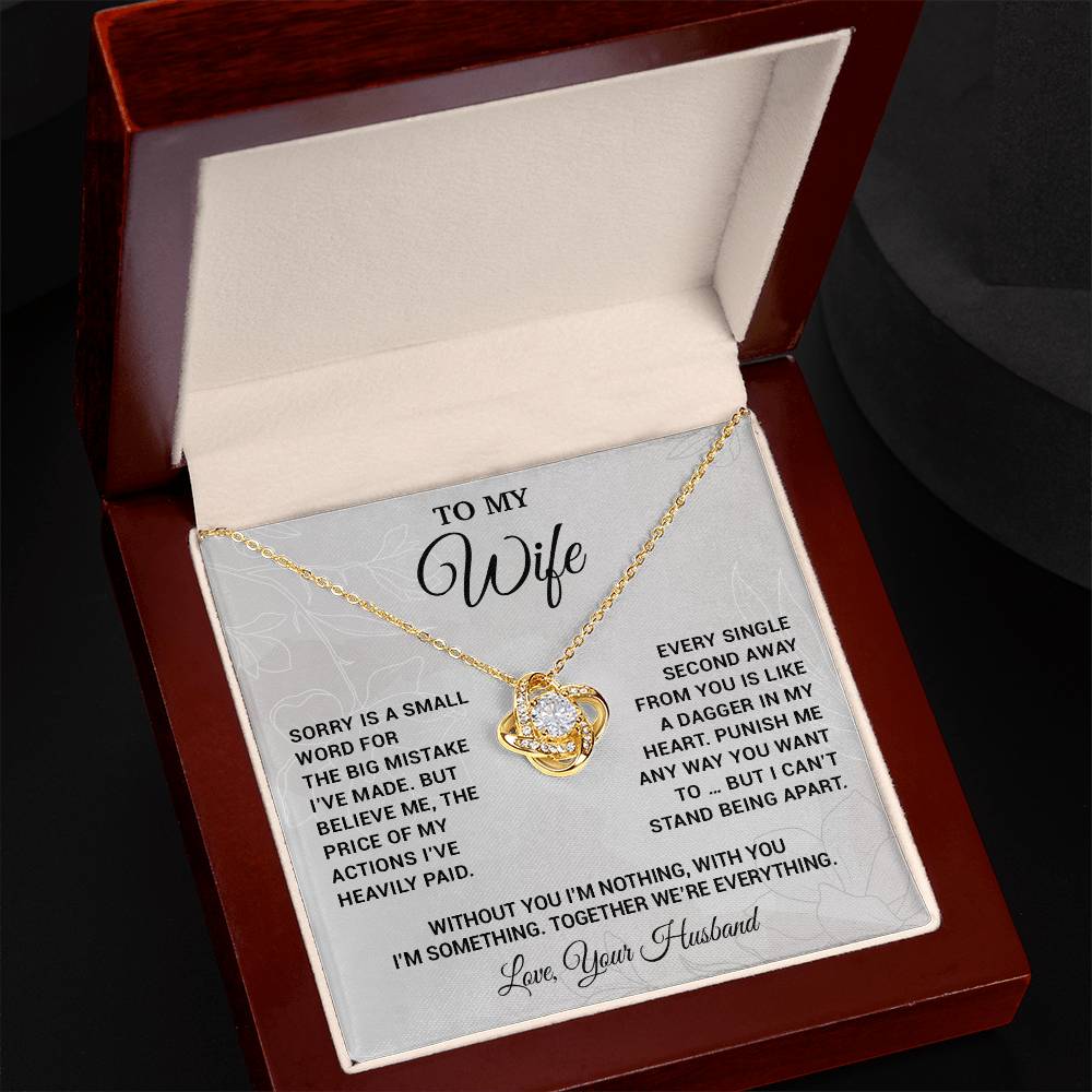 To My Wife Necklace, Christmas Gifts For Women, Anniversary Gift For Wife 16_10_White