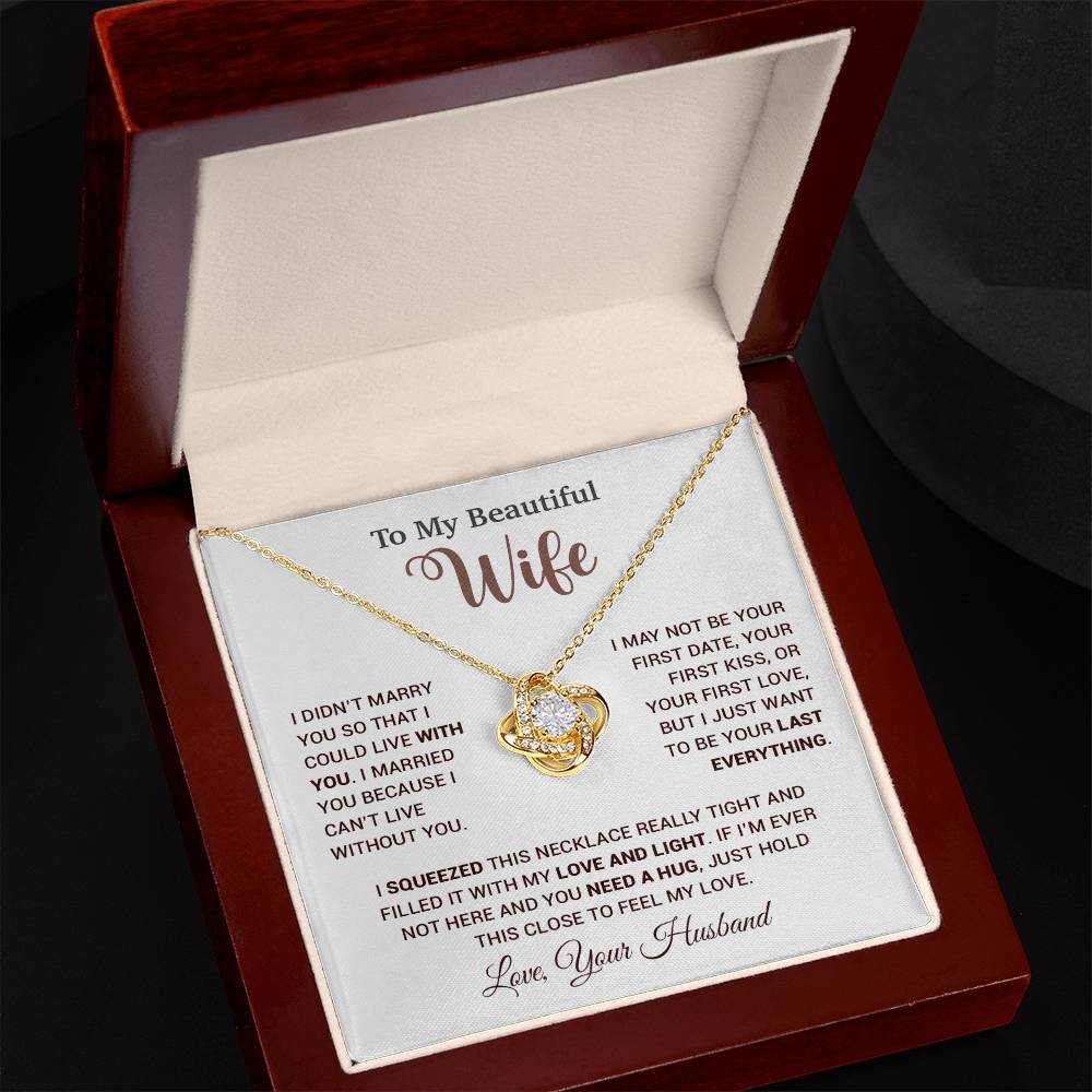 To My Wife Necklace, Wife Gift From Husband, Wife Husband Necklace, Christmas Gift 25_9