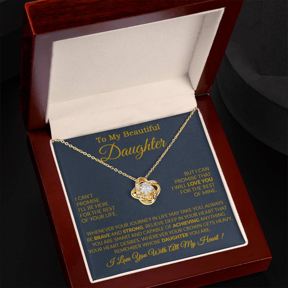 To My Daughter Necklace Gift From Dad, Daughter Gift, Father Daughter Necklace 15_9_Gold