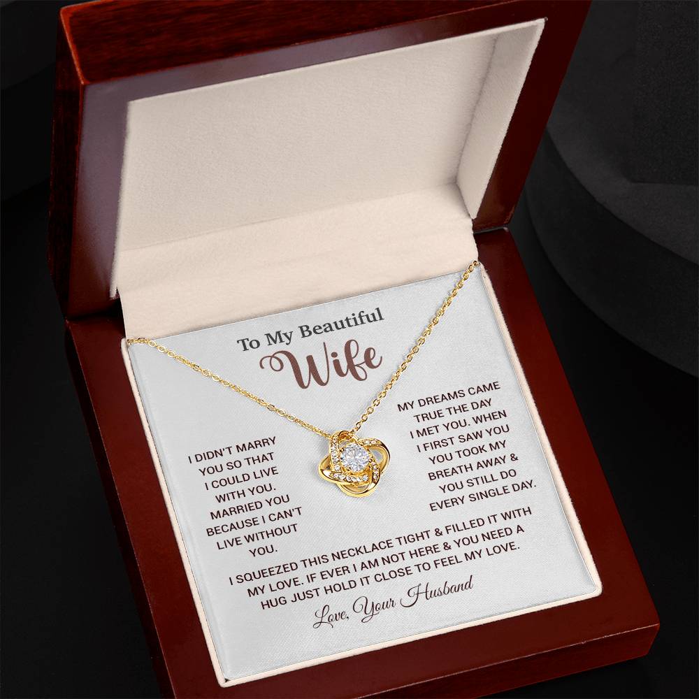 To My Wife Necklace, Wife Gift From Husband, Wife Husband Necklace, Christmas Gift 26_10
