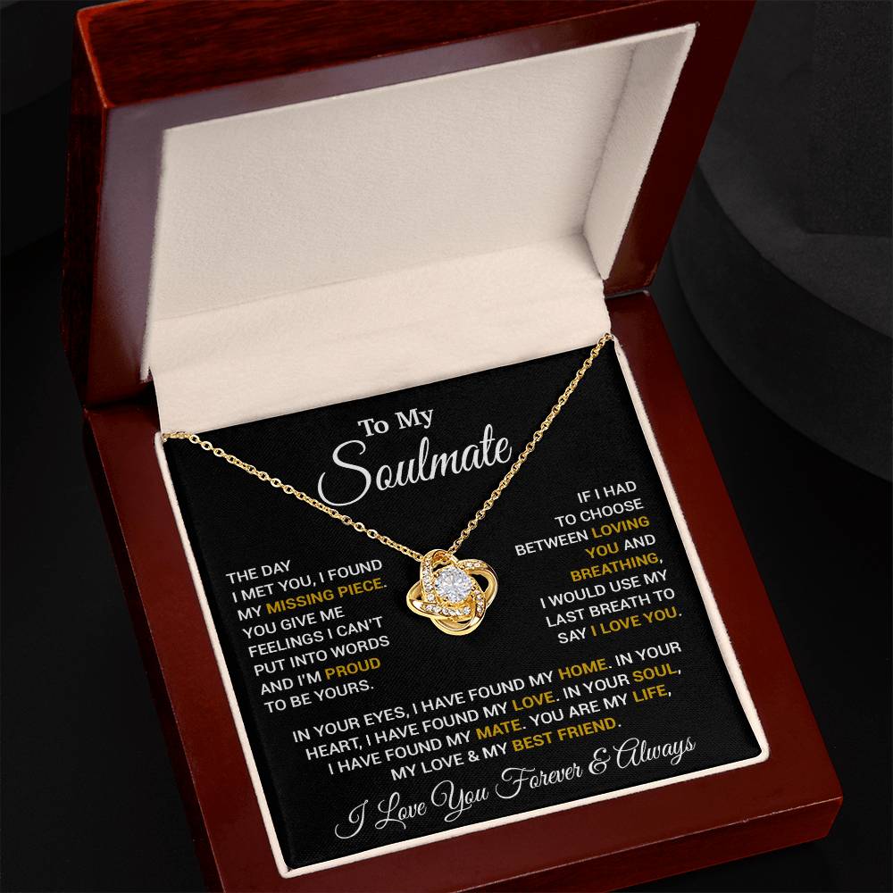 To My Soulmate Necklace, Valentines Day Gift, Gift For Wife, Anniversary Gift 14_2