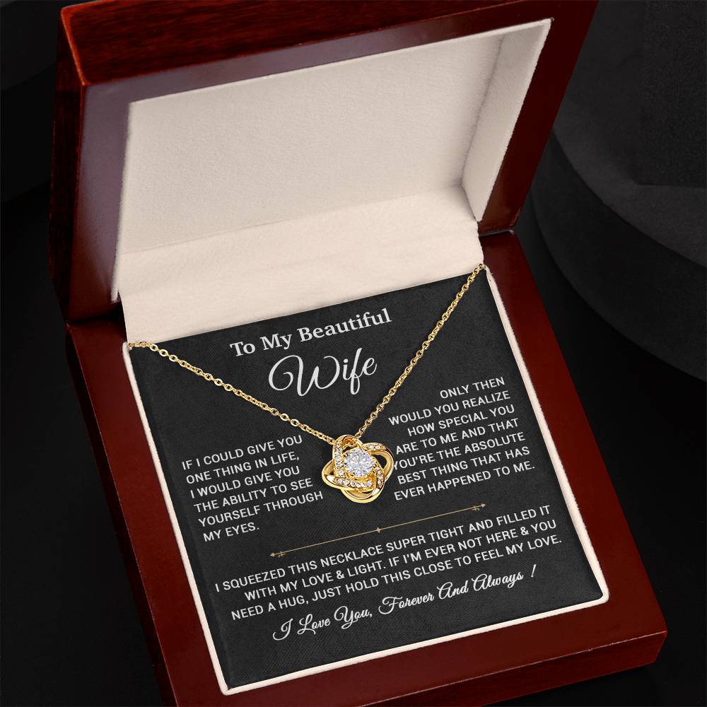 To My Wife Necklace, Gift For Wife, Anniversary Gift,Christmas Gift