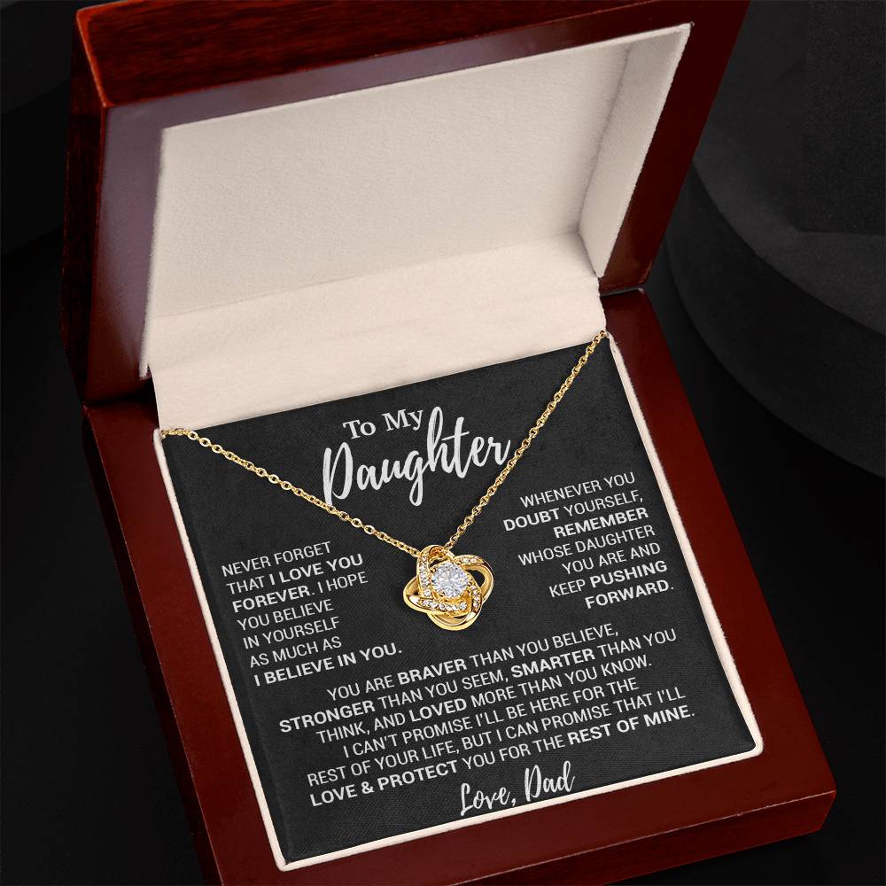 To My Daughter Necklace, Daughter Father Necklace, Daughter Gift From Dad 12_10