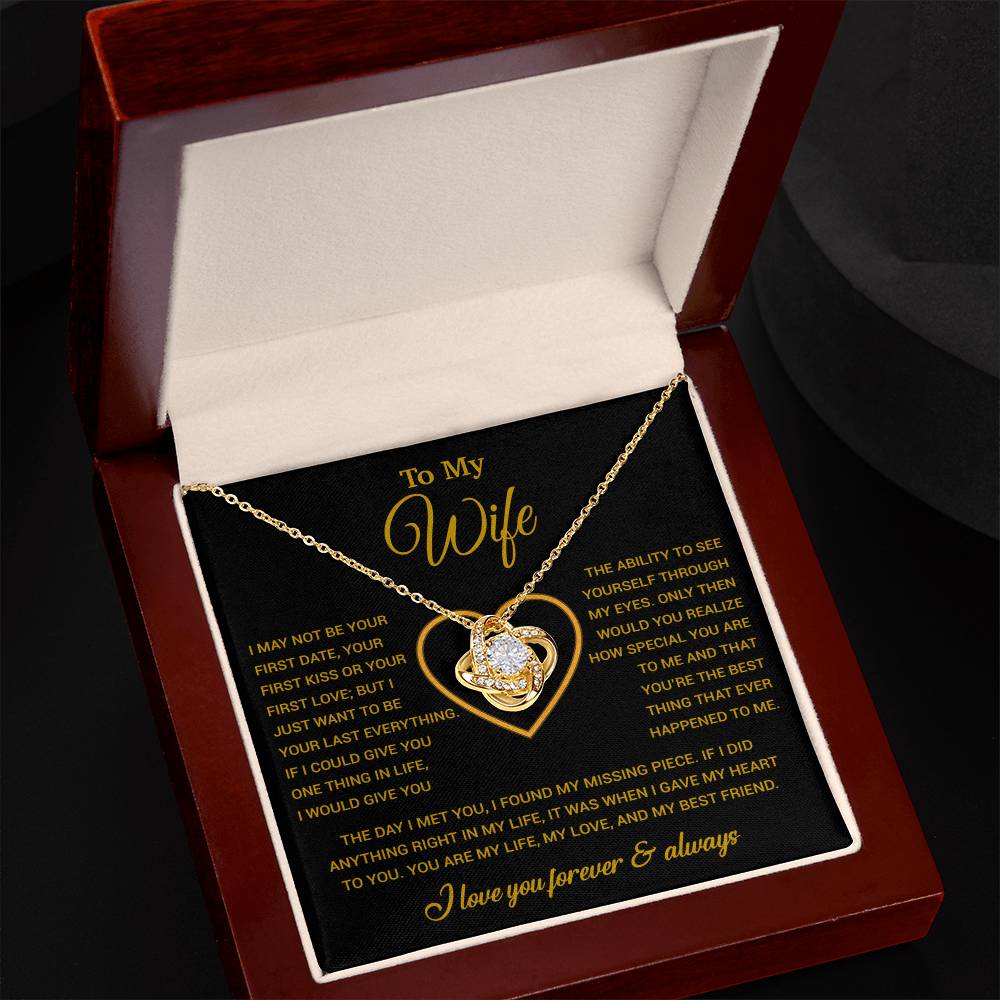 To My Wife Necklace, Christmas Gifts For Women, Anniversary Gift For Wife 29_12_Gold