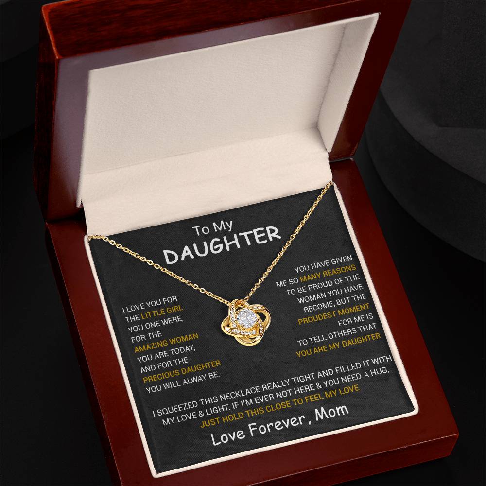 To My Daughter Necklace, Daughter Mother Necklace, Daughter Gift From Dad, Mom 1_10