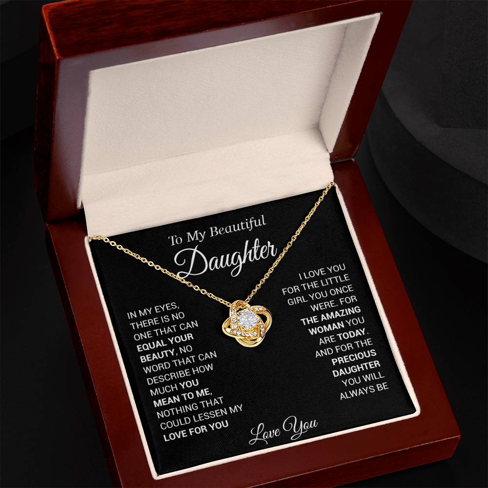 To My Daughter Necklace, Love Dad, Beautiful Necklace Gift, From Father Dad