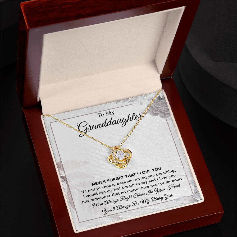 To My Granddaughter Necklace, Gift From Grandpa, Necklace For Granddaughter 6_1