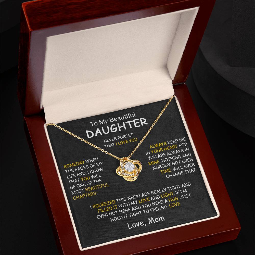 To My Daughter Necklace, Daughter Mother Necklace, Daughter Gift From Dad, Mom 6_12