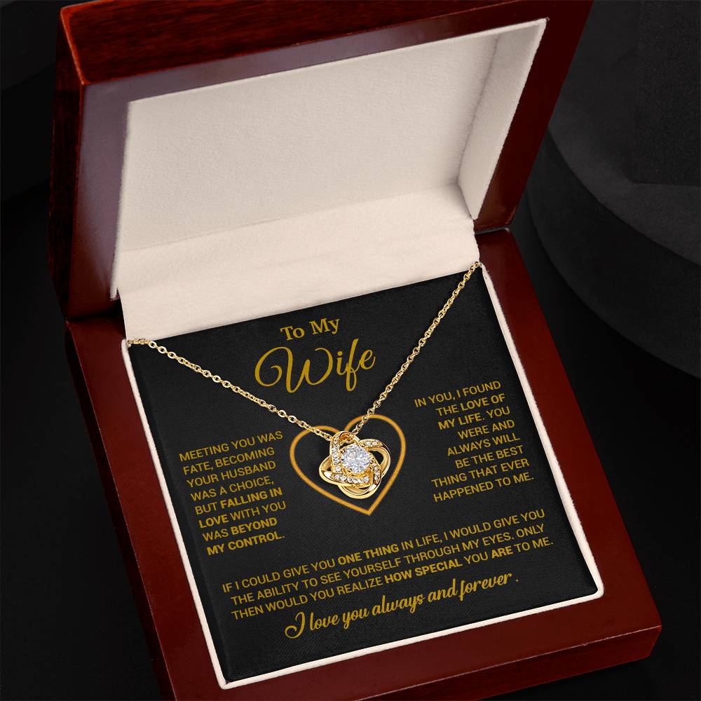 To My Wife Necklace, Christmas Gifts For Women, Anniversary Gift For Wife 11_12_Gold