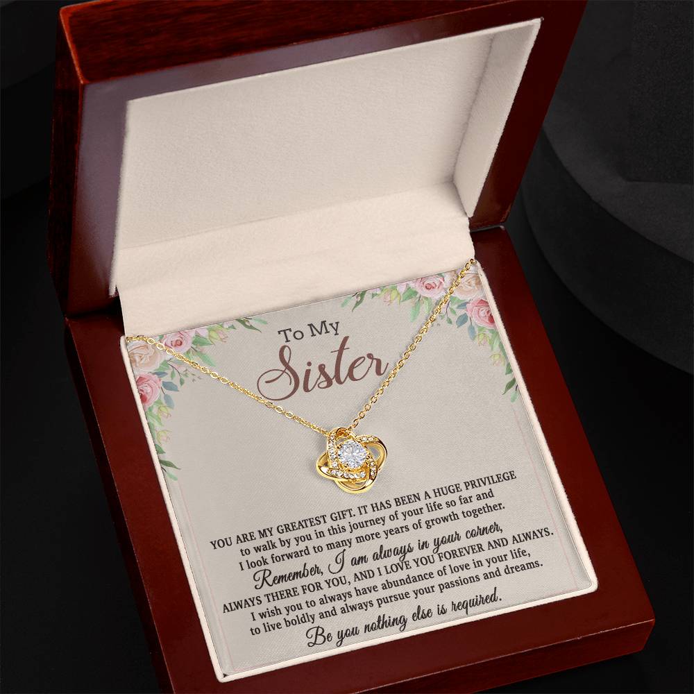 To My Sister Necklace, Brother to Sister, Birthday gift For Sister from Brother 26_8