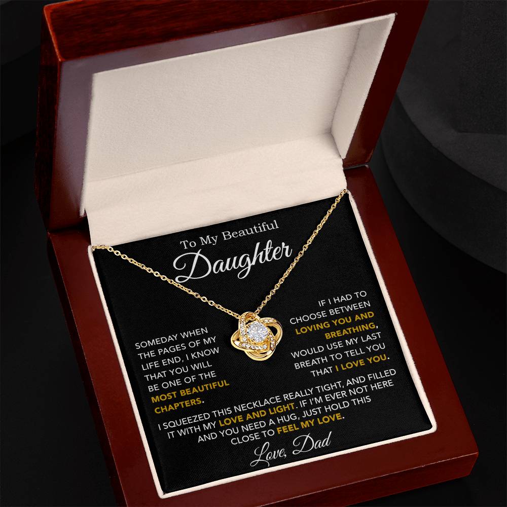 To My Daughter Necklace, Daughter Father Necklace, Daughter Gift From Dad 3_10
